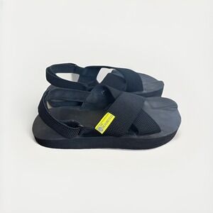 The Healing Sole Sandals Unisex Size W 8.5 BLK Everett Recovery Comfort Shoes